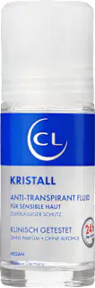 CL Antitranspirant Deo Roll-on Kristall Mineral Fluid extra sensitive, 50 ml
