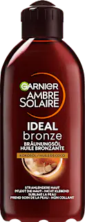 Garnier Ambre Solaire Bräunungsöl ideal bronze mit Kokosöl, 200 ml