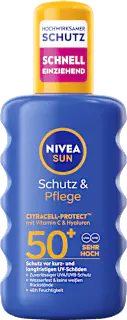 NIVEA SUN Sonnenspray Schutz & Pflege LSF 50+, 200 ml