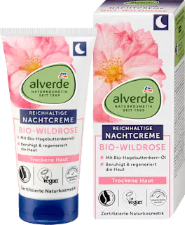 alverde NATURKOSMETIK Nachtcreme Wildrose, 50 ml