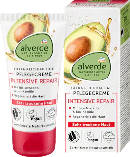 alverde NATURKOSMETIK Gesichtscreme Intensiv Repair Avocado, 50 ml