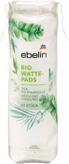 ebelin Wattepads Bio GOTS-zertifiziert, 60 St