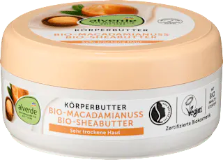 alverde NATURKOSMETIK Körperbutter Macadamianuss, 200 ml