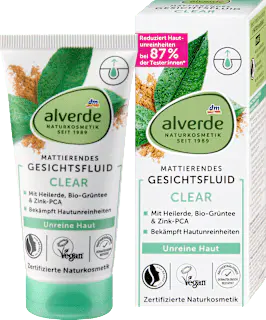 alverde NATURKOSMETIK Gesichtsfluid Clear, 50 ml