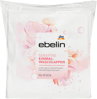 ebelin Einmalwaschlappen sensitiv, 50 St