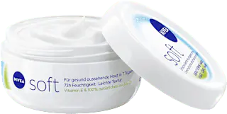 NIVEA Feuchtigkeitscreme soft im Tiegel, Reisegröße, 50 ml
