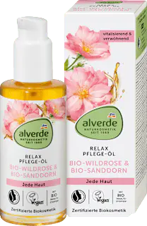 alverde NATURKOSMETIK Pflegeöl Relax Wildrose, 100 ml