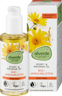 alverde NATURKOSMETIK Öl Sport & Massage Arnika, 100 ml