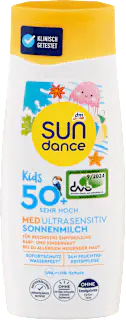 SUNDANCE Sonnenmilch Kids MED ultra sensitiv LSF 50+, 200 ml
