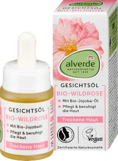 alverde NATURKOSMETIK Gesichtsöl Wildrose, 15 ml