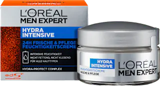L'ORÉAL PARiS MEN EXPERT Gesichtscreme Hydra Intensive, Feuchtigkeitscreme 24h Frische & Pflege, 50 ml