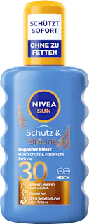 NIVEA SUN Sonnenspray Schutz & Bräune LSF 30, 200 ml