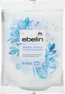 ebelin Waschhandschuhe Einmal, 12 St