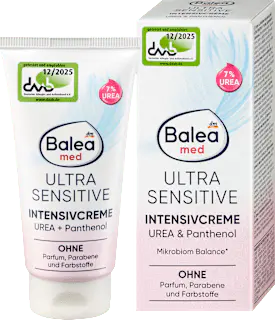 Balea med Intensivcreme Ultra Sensitive 7% Urea + Panthenol, 50 ml