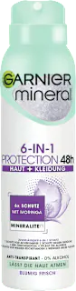 GARNIER mineral Antitranspirant Deospray 6 in 1 Protection, 150 ml