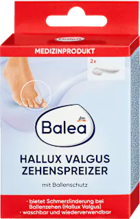 Balea Hallux Valgus Zehenspreizer mit Ballenschutz, 2 St