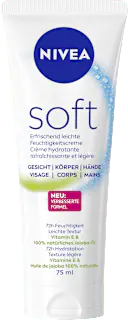 NIVEA Feuchtigkeitscreme soft in der Tube, 75 ml