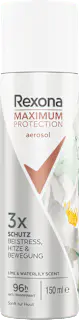 Rexona Antitranspirant Deospray Maximum Protection Lime & Waterlily Scent, 150 ml