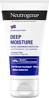 Neutrogena Bodylotion Deep Moisture, trockene Haut, Reisegröße, 75 ml