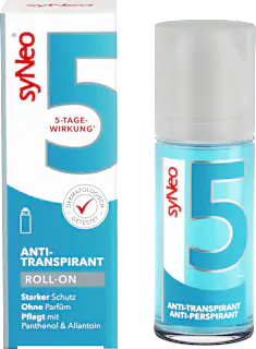 syNeo Antitranspirant Deo Roll-On ohne Parfüm, 50 ml