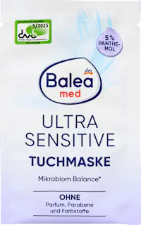 Balea med Tuchmaske Panthenol Ultra Sensitive, 1 St