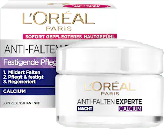 L'ORÉAL PARiS Nachtcreme Anti Falten Experte Calcium 55+, 50 ml