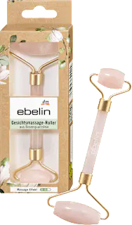 ebelin Gesichtsmassageroller aus Rosenquarz, 1 St
