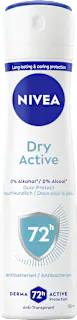 NIVEA Antitranspirant Deospray Dry Active, 150 ml