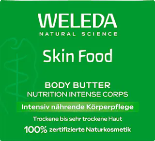 WELEDA Körperbutter Skin Food im Glastiegel, 150 ml