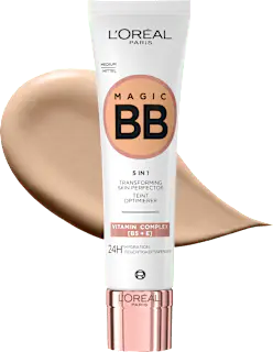 L'ORÉAL PARiS BB Cream 5in1, 24h feuchtigkeitsspendend, Mittel, LSF 11, 30 ml