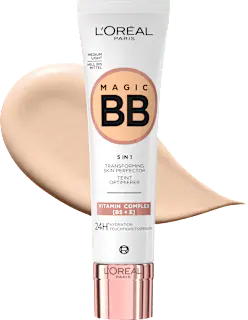 L'ORÉAL PARiS BB Cream 5in1, 24h feuchtigkeitsspendend, Hell bis Mittel, LSF 11, 30 ml