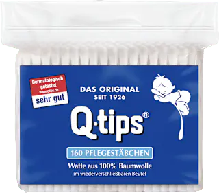 Q-tips Wattestäbchen Nachfüllpack, 160 St