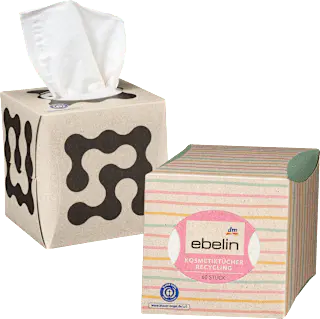 ebelin Kosmetiktücher Recycling 3-lagig, 60 St