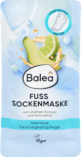 Balea Fußmaske Socken, intensive Feuchtigkeitspflege (1 Paar), 2 St