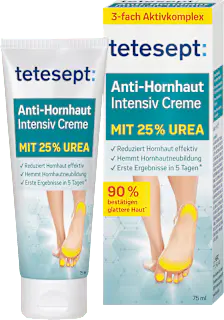tetesept Fußcreme Anti Hornhaut 25 % Urea, 75 ml