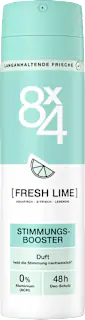 8x4 women Deospray No.7 Fresh Lime, 150 ml