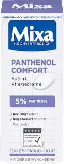 Mixa Pflegecreme Panthenol Comfort, 50 ml