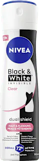 NIVEA Antitranspirant Deospray Black & White Invisible Clear, 150 ml