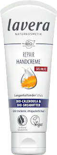 lavera NATURKOSMETIK Handcreme Repair SOS Hilfe mit Calendula & Sheabutter, 75 ml