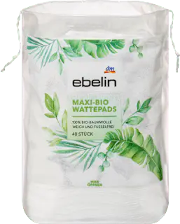 ebelin Wattepads Bio Maxi GOTS-zertifiziert, 40 St