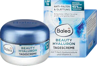 Balea Gesichtscreme Hyaluron Beauty LSF 15, 50 ml