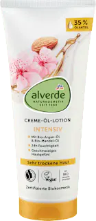alverde NATURKOSMETIK Bodylotion Cremeöl Arganöl Mandel, 200 ml