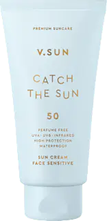 V.SUN Sonnencreme Gesicht, 'catch the sun' sensitiv, LSF 50, 75 ml