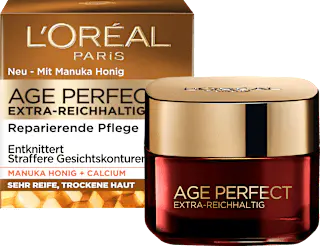 L'ORÉAL PARiS Gesichtscreme Age Perfect Extra Reichhaltig Manuka Honig, 50 ml