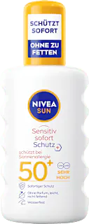 NIVEA SUN Sonnenspray sensitiv Sofortschutz LSF 50+, 200 ml