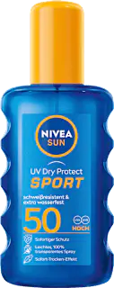 NIVEA SUN Sonnenspray UV dry protect Sport, LSF 50, 200 ml