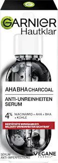 Garnier Skin Active Serum Anti-Unreinheiten AHA + BHA Kohle, 30 ml