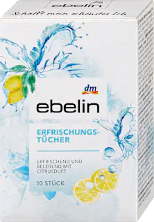 ebelin Erfrischungstücher Citrusduft, 10 St
