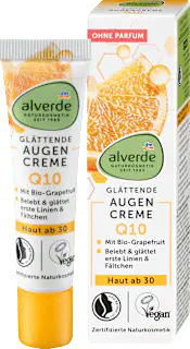alverde NATURKOSMETIK Augencreme Q10 glättend, 15 ml
