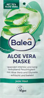 Balea Gesichtsmaske Aloe Vera Sachet (2x8 ml), 16 ml
